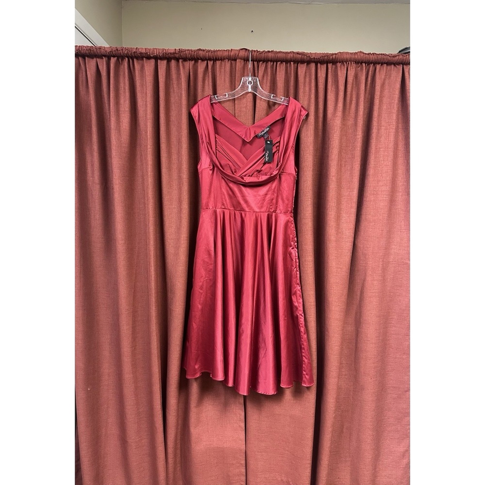 Candice Gwinn Trashy Diva NWT Honey Red Dress Size 14 Vintage Style Retro Formal